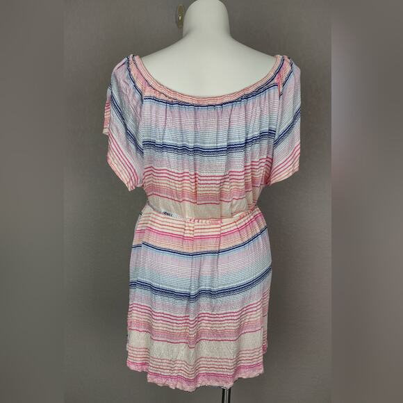 Motherhood Maternity Stripe Tunic Top Tie Waist Flutter Sleeve Size 3X - Picture 3 of 13